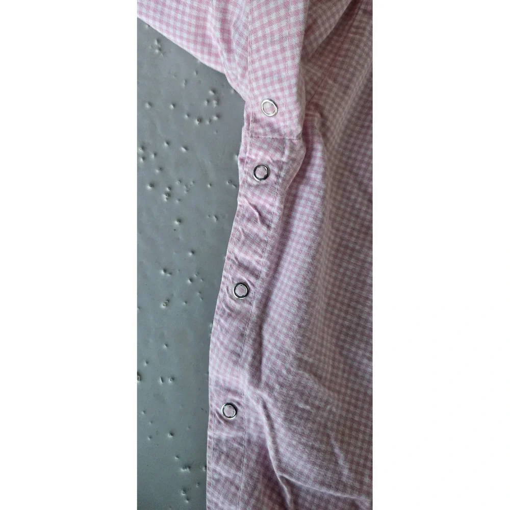Vintage OshKosh‎ B'gosh Pink Gingham Check Overalls Girls Baby Toddler 24 Months